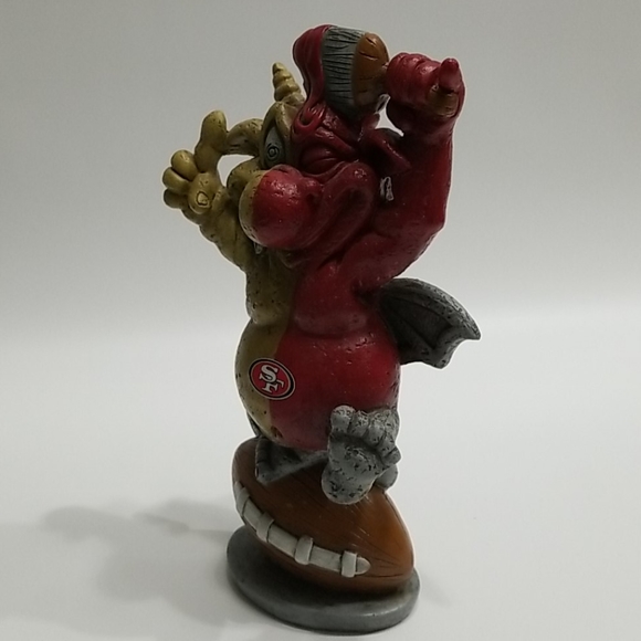 San Francisco 49er Football Team Half Devil Brush Figurine 9 3/4" Tall - Picture 3 of 5